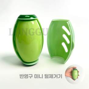 LONGGU 털제거기 먼지 보풀 클리너 휴대 미니 반영구 돌돌이 강아지 고양이 털 제거기, 그린, 1개