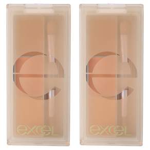 엑셀 excel 사일런트 커버 컨실러 3.5g, 2개, 혼합 색상