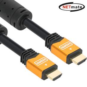 강원전자 넷메이트 NMC-HQ10Z 8K 60Hz HDMI 2.0 Gold Metal 케이블 10m, 1개