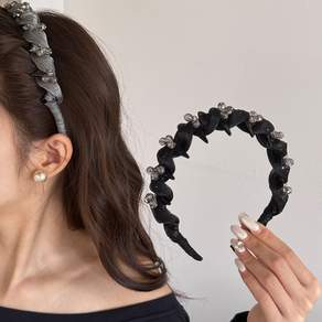 ZMBIRD 2종세트 반짝반짝 여성 큐빅 빗살 헤어밴드 N360