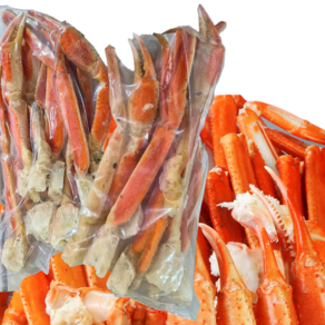 [일사삼오Fresh] 러시아 박달대게 섹션 자숙다리 집게발 2개이상, 1박스, 1kg(자숙 후 800g이상)