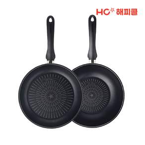 해피콜 티타늄 IH 인덕션 후라이팬 2종 C세트 (팬28cm+웍28cm), 티타늄 IH후라이팬 2종 C세트(팬28cm+웍28cm), 1개