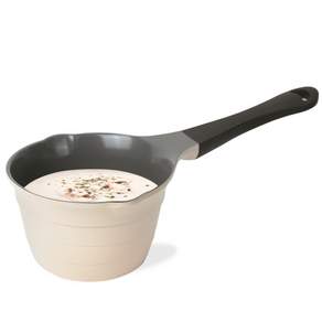 네오플램 이유식냄비 밀크팬 한손 편수냄비 라면냄비14cm, 1개, 아이보리, 14cm