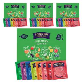 London Fruit & Herb 후르츠 인퓨전 어솔트먼트, 4개, 2g, 80개입