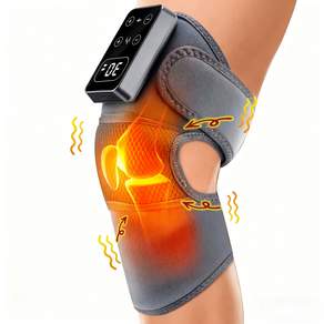 무릎 마사지기 어깨 마사지기 팔꿈치 마사지기 3-in-1 저주파 온열 마사지기 다기능 마사지기 온열 마사지기, 회색 다기능 마사지기 *1