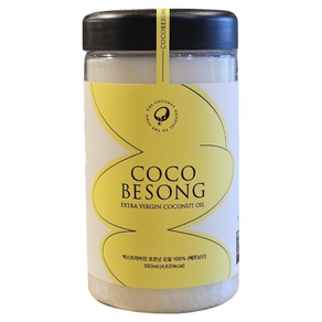 코코비쏭 베트남 무첨가 냉압착 100% 엑스트라버진 코코넛오일, 1개, 550ml