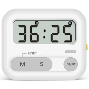 WETWO 무소음 LED모드 피부미용 공부 쿠킹 타이머 HS-T6021, 1개, 화이트