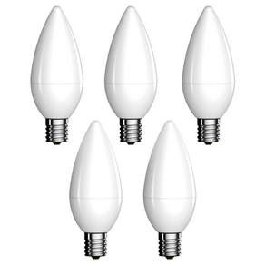 LED 촛대전구 불투명 E17 베이스 5P