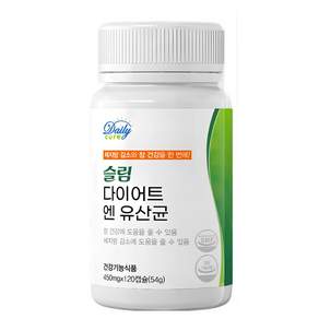 데일리큐어 다이어트 유산균 식약청인증 체지방 감소 프로바이오틱스, 3개, 120정