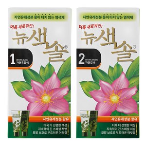 색솔 허브 칼라크림 옻타지 않는 염색약 70g 새치염색 염모제, 01. 1호(자연흑갈색), 1개