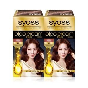 사이오스 올레오 프리미엄 새치커버 염모제, 2P 펄핑크, 2개