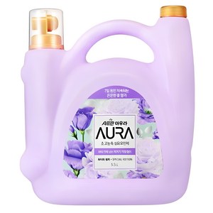 AURA 초고농축 섬유유연제 퍼퓸에디션 화이트릴리 본품, 1개, 5.5L