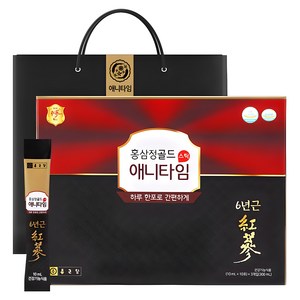 종근당 홍삼정 애니타임 골드 + 쇼핑백, 1set, 300ml, 10mg, 1개