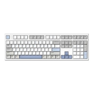 한성컴퓨터 OfficeMaster 8K 뽀송 유선 기계식 키보드 38g, 밀크 소다, GK787SE, 저소음 적축