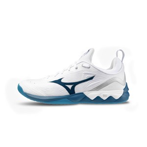 미즈노 루미너스2 화이트블루 배드민턴화 프리미엄 배드민턴화 쿠션좋은 미즈노 남성용 배드민턴화