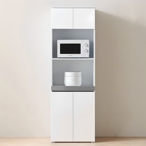 퍼니하우스 헤븐 1800 전자렌지 밥솥 주방 수납장 렌지대, 화이트다크