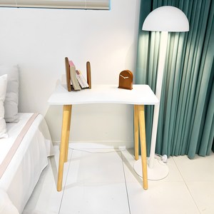 에르 책상 1인용 공부방 스타일 조립식 공부 간이 테이블 컴퓨터 노트북 독서실, 베이지