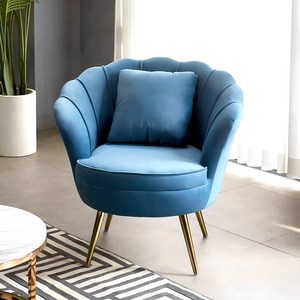 릴리 1인 소파 북유럽 패브릭 모던 벨벳 골드 쇼파, 핑크