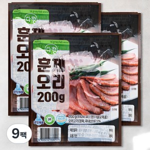 다향 훈제오리, 200g, 9팩