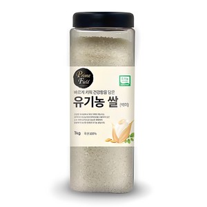 Pime Field 2024년산 햅쌀 유기농 쌀 백미, 상등급, 1kg, 1개