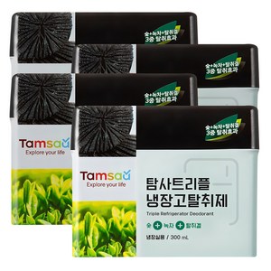 탐사 트리플 냉장고 탈취제 대용량, 300ml, 4개