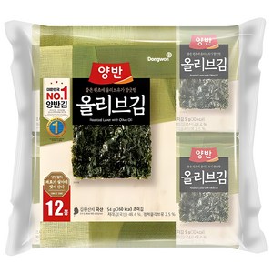 양반 올리브 김, 4.5g, 12개