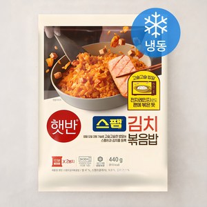 햇반 스팸 김치 볶음밥 2인분 (냉동), 440g, 1개