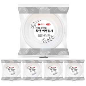 롯데이라이프 환경을 생각하는 착한 위생접시 18cm, 10개, 5세트