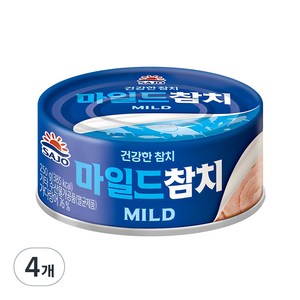 사조참치 마일드 참치, 250g, 4개