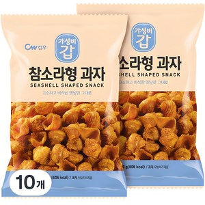 청우식품 참소라형 과자, 120g, 10개