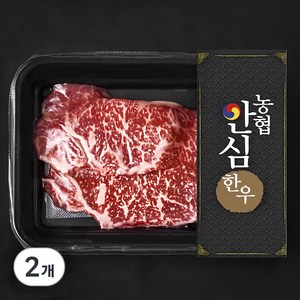 농협안심한우 채끝 1+등급 구이용 (냉장), 200g, 2개