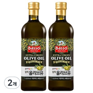 곰곰 바쏘 엑스트라버진 올리브오일, 1L, 2개