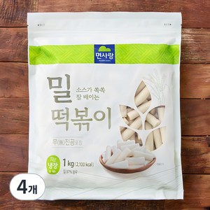 면사랑 밀떡볶이, 1kg, 4개