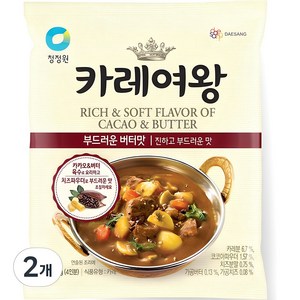 카레여왕 부드러운 버터맛, 108g, 2개