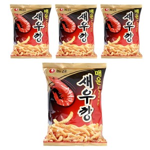 새우깡 매운새우깡, 90g, 4개