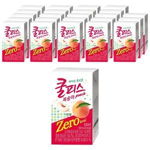 동원 쿨피스 복숭아 제로, 140ml, 24개