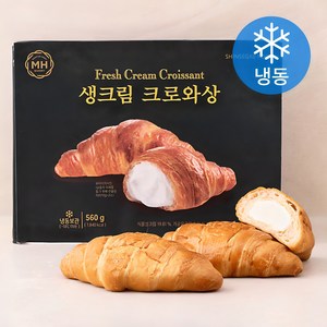 밀크앤허니 생크림 크로와상 8입 (냉동), 560g, 1개