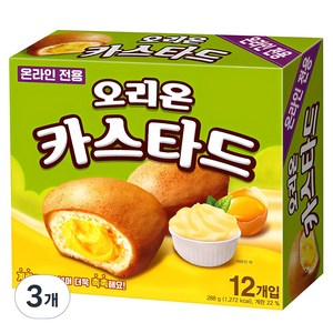 오리온 카스타드 12p, 288g, 3개