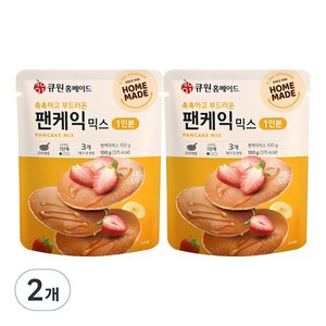 큐원 홈메이드 팬케익 믹스, 2개, 100g