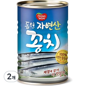 동원 꽁치 통조림, 400g, 2개