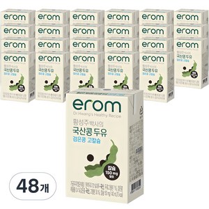 이롬 황성주 박사의 국산콩 두유 검은콩 고칼슘, 140ml, 48개