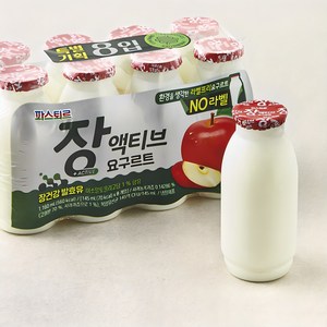 파스퇴르 장액티브 요구르트 사과, 145ml, 8개