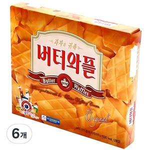 크라운 버터와플, 316g, 6개