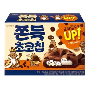 청우식품 쫀득 초코칩 쿠키, 90g, 1개