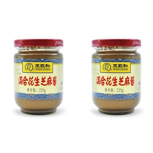 왕즈허 즈마장 땅콩 참깨 소스, 225ml, 225g, 2개