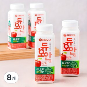 서울우유 듀오안 사과 요구르트, 150ml, 8개