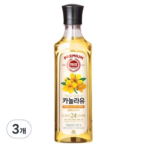 해표 카놀라유, 500ml, 3개