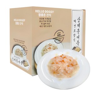 참좋은간식 애견보양식 파우치, 혼합맛(삼계/북어), 80g, 10개