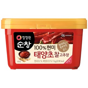 청정원순창 100% 현미 태양초 찰고추장, 1kg, 1개