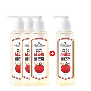 라벨영 쇼킹사과초클렌저 3+1, 4개, 200ml